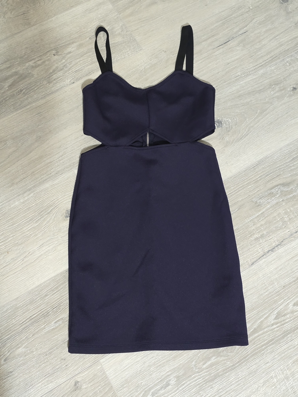 H&M Navy Cutout Midi Bodycon Dress